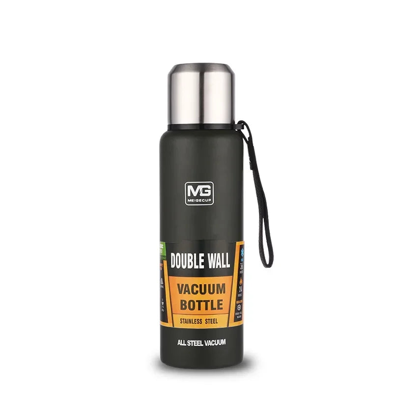 Portable Stainless Steel Thermos Bottle — Large Capacity Vacuum Flask