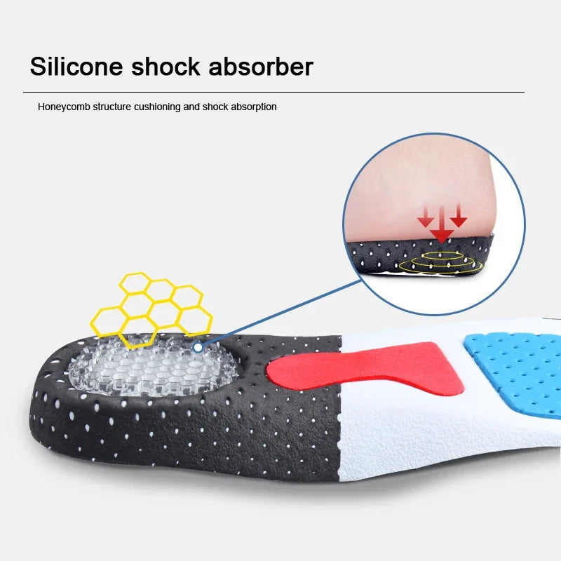 Orthopedic Memory Foam & Gel Insoles – Arch Support Pads for Men