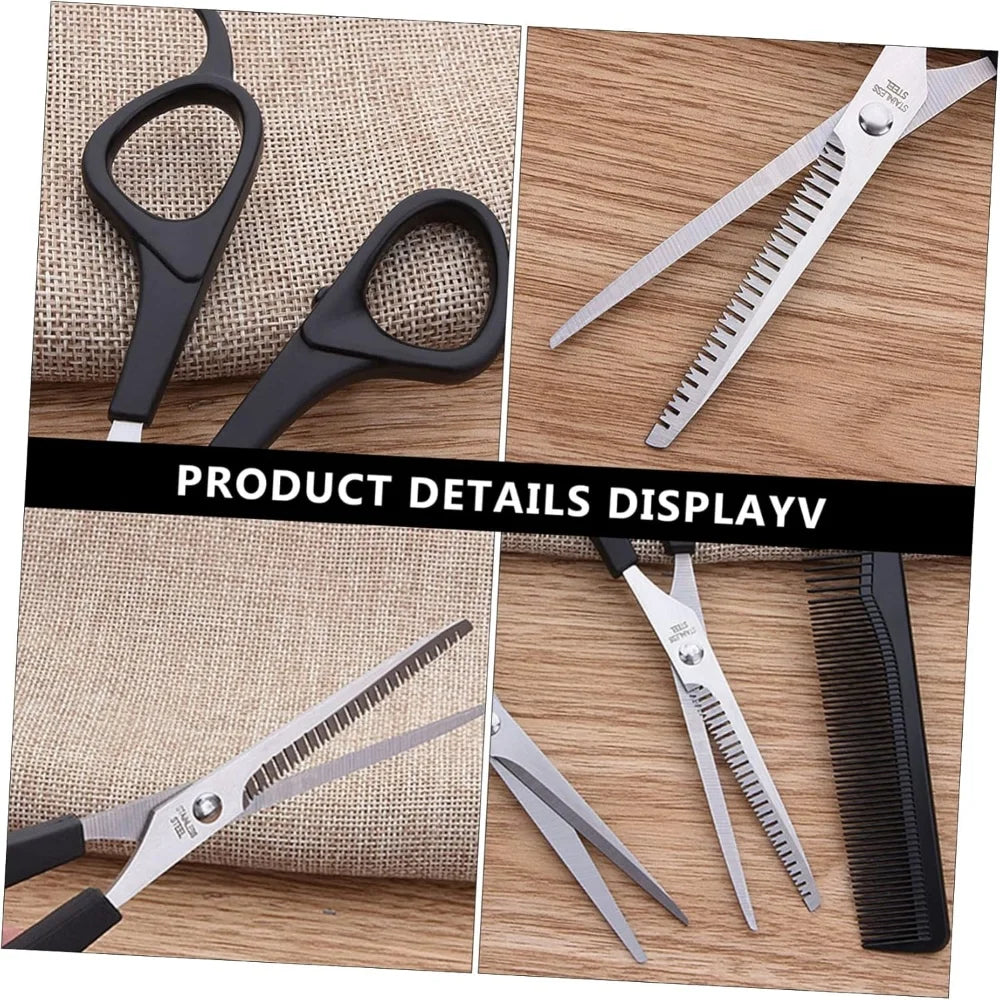 Hairdressing Scissors Kit 3 Pcs – Professional Hair Cutting & Thinning Tools for Men