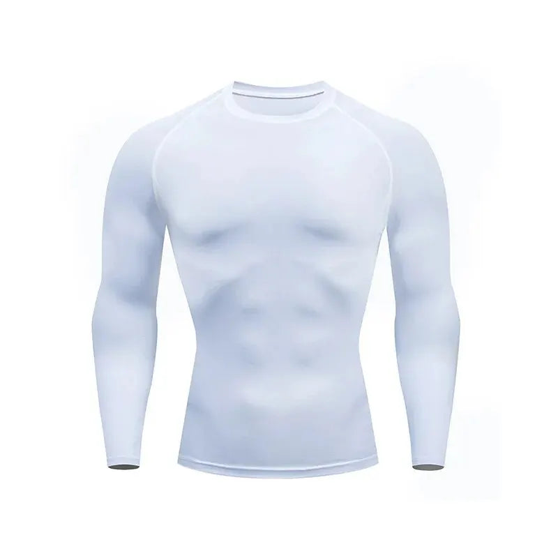 Men’s Compression Training Shirt – Long Sleeve, Fast Dry, Tight Fit