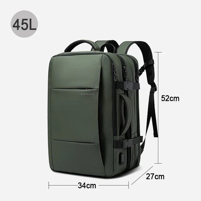 BANGE Expandable Men’s Laptop Backpack — Waterproof 17.3"