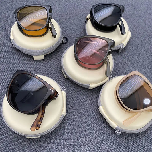 Unisex Folding Sunglasses – UV400 Ultra-Light Portable Shades
