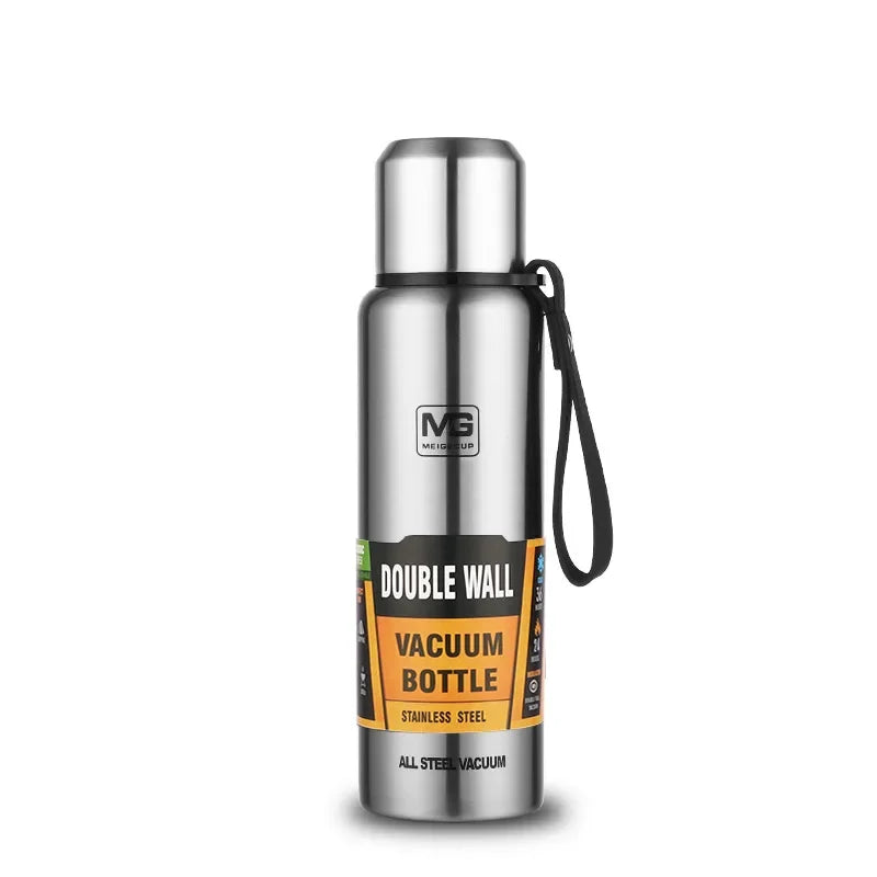 Portable Stainless Steel Thermos Bottle — Large Capacity Vacuum Flask