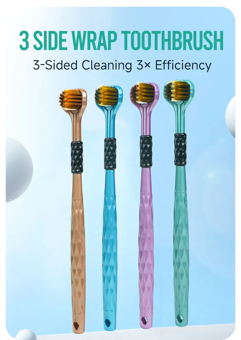 x3D Manual Toothbrush (U-Shape) – Ultra-Soft Silicone Full-Mouth Brush