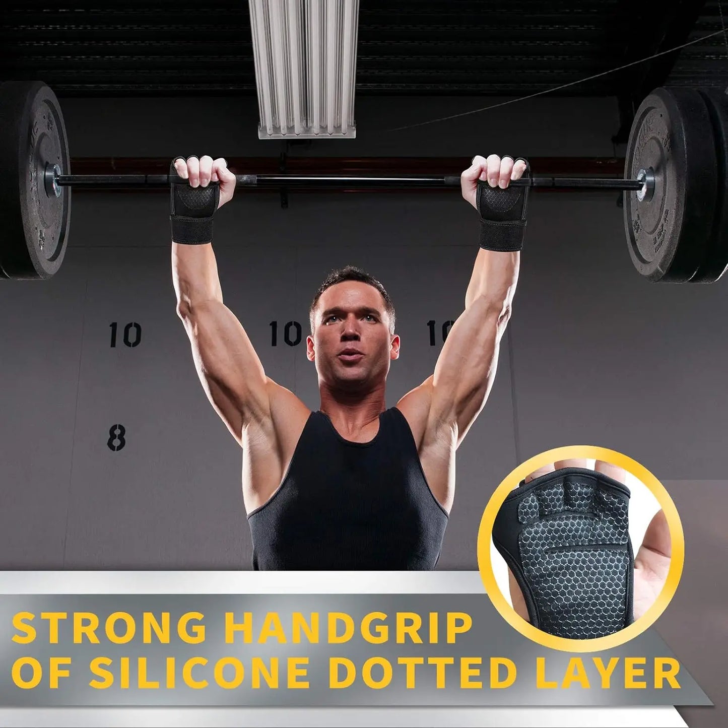 Gym Gloves with Wrist Support – Shock-Absorbing Grip