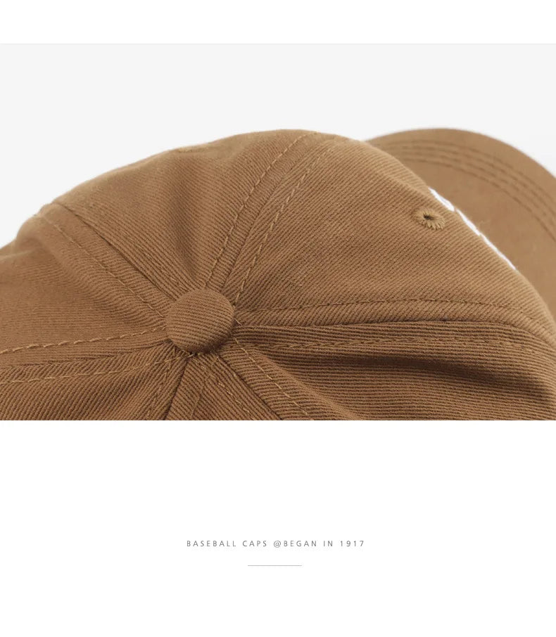 Men Cotton Baseball Cap – Adjustable Embroidered “New York 1989”
