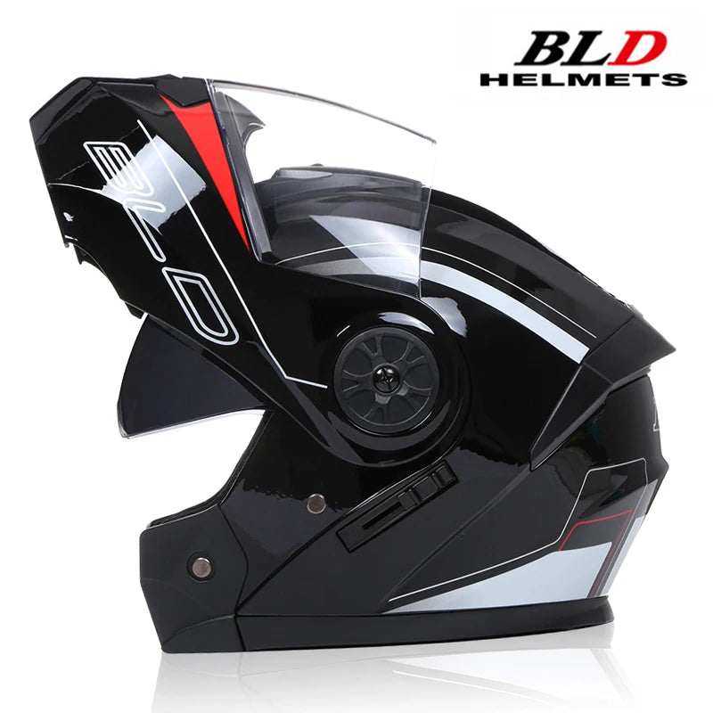 Modular Dual-Visor Motorcycle Helmet – Flip-Up Full Face (Unisex)
