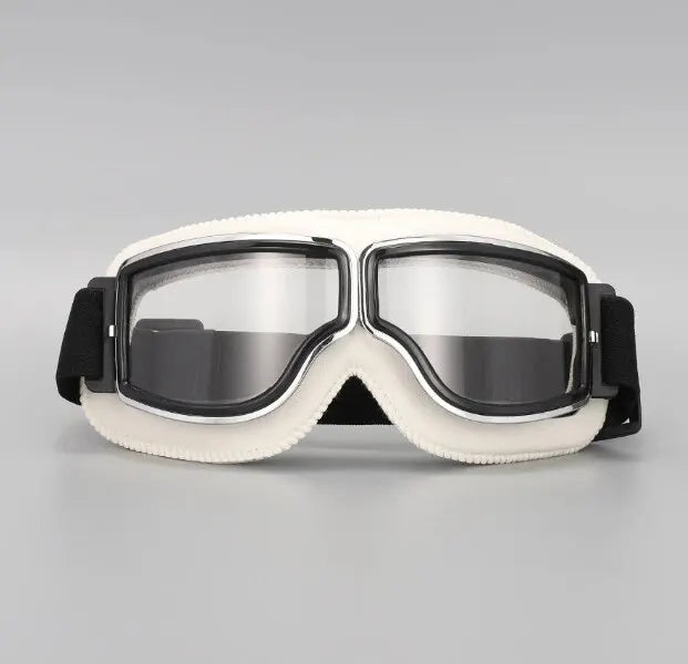 Retro Folding Motorcycle Goggles — Windproof Helmet Glasses