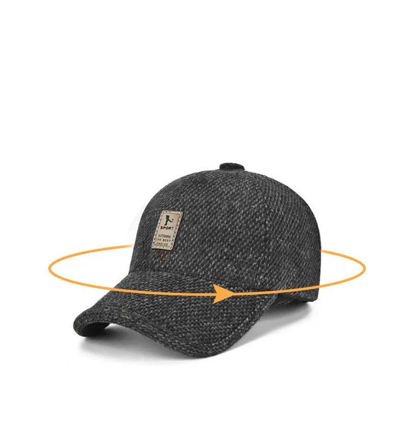 Classic Cotton Dad Cap – Wind-Resistant Lined Baseball Hat (Men)