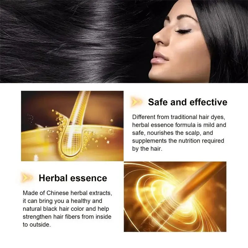 Gray-to-Black Hair Treatment Serum & Shampoo Bar