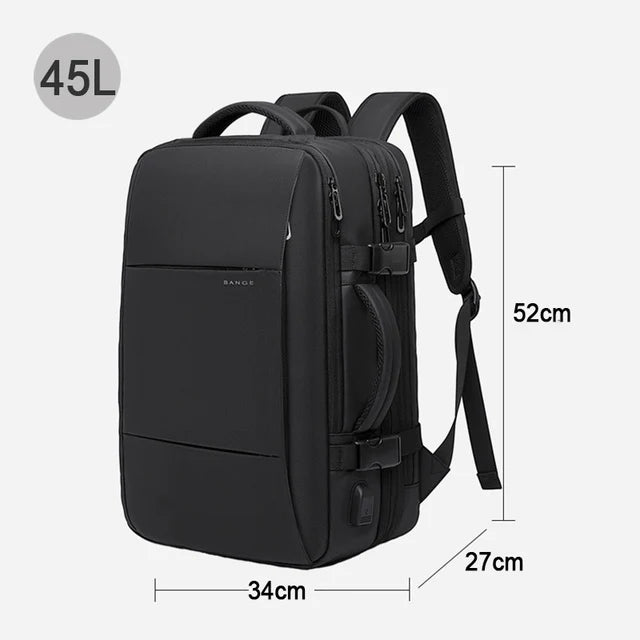 BANGE Expandable Men’s Laptop Backpack — Waterproof 17.3"