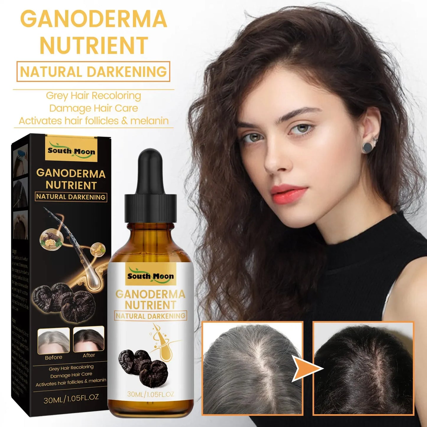 Gray to Natural Hair Serum — Anti-Loss Treatment for Men