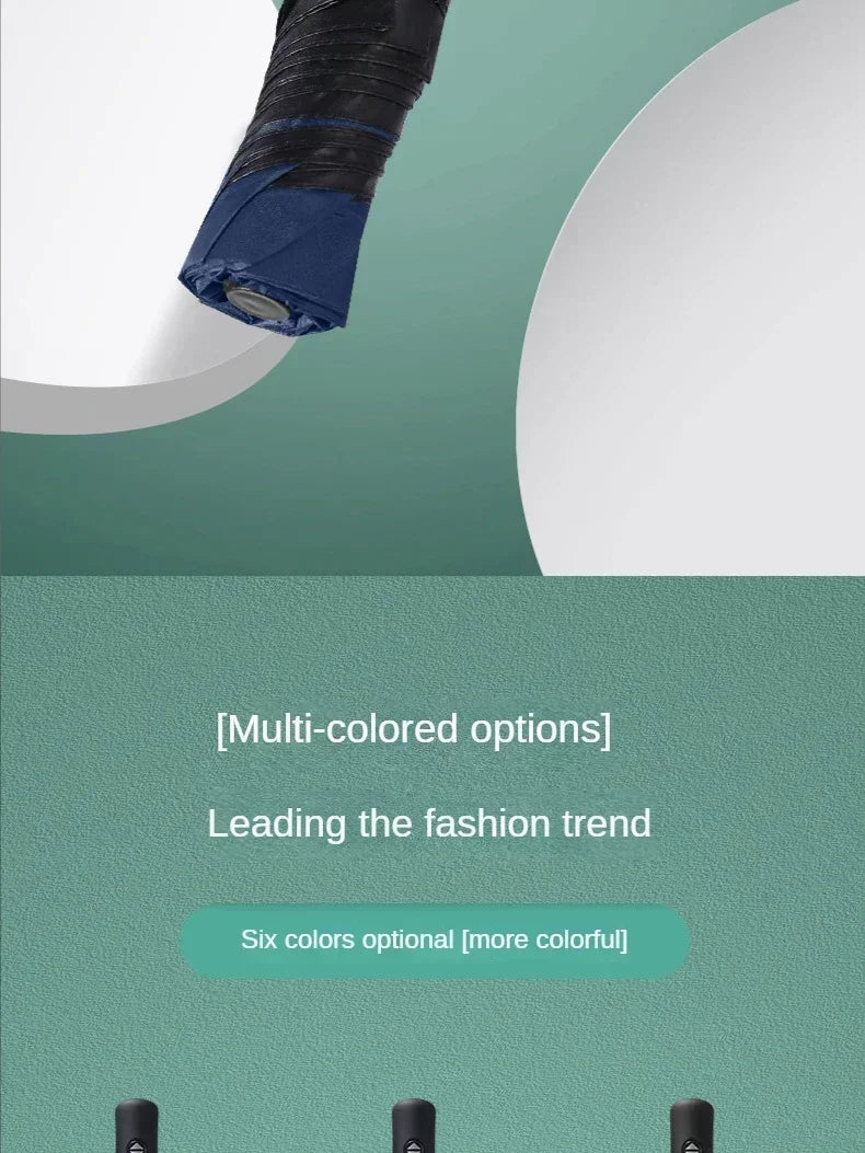 Mini Folding Automatic Umbrella – Windproof UV Protection, Portable for Men & Women