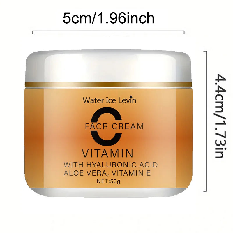 Vitamin C Facial Cream – Hyaluronic Acid, Aloe Vera & Vitamin E