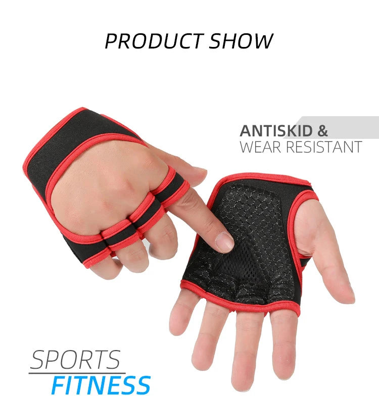 Gym Gloves with Wrist Support – Shock-Absorbing Grip