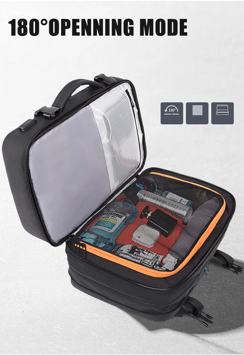 BANGE Expandable Men’s Laptop Backpack — Waterproof 17.3"