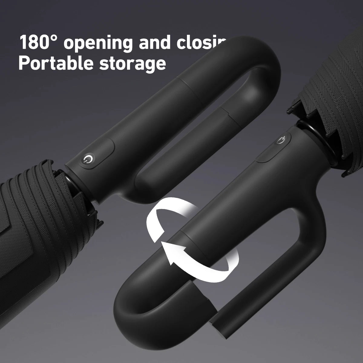 Compact Windproof Automatic Folding Umbrella – Double-Layer, One-Hand Open/Close