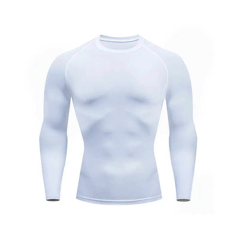 Men’s Compression Training Shirt – Long Sleeve, Fast Dry, Tight Fit