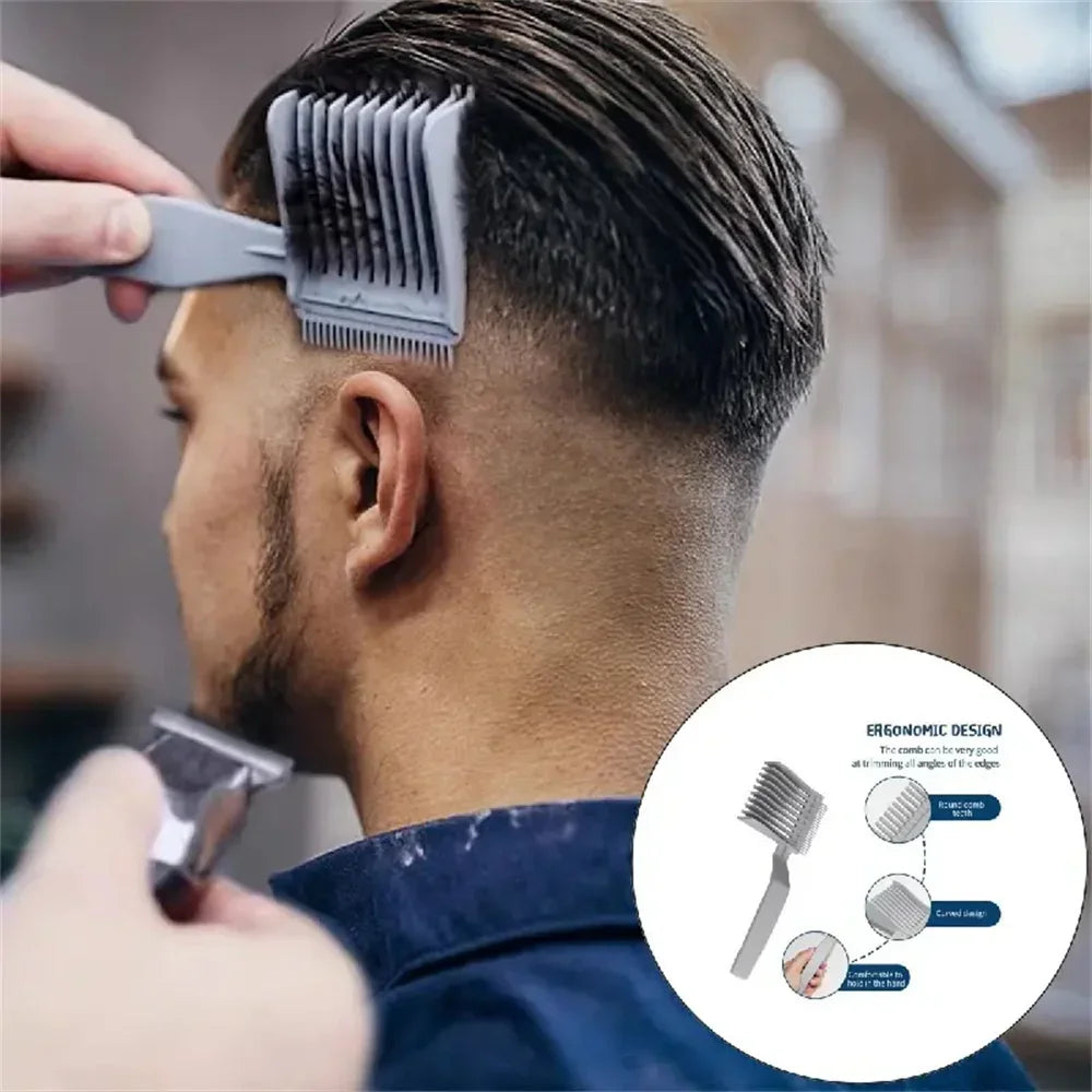 Professional Long Handle Hair Cutting Clipper Comb – Precision Barber Tool