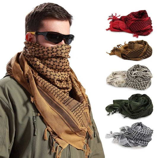 Lightweight Tactical Scarf — Unisex Arab Plaid Head Scarf