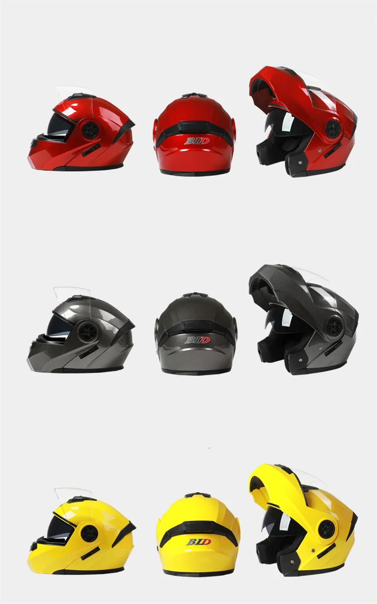 Modular Dual-Visor Motorcycle Helmet – Flip-Up Full Face (Unisex)