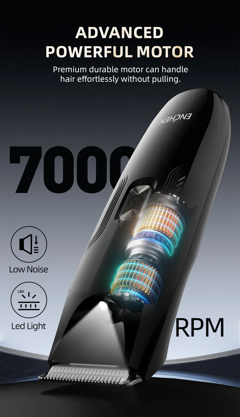 ENCHEN Spark 3 Hair Clippers & Beard Trimmer – Mini Adjustable, USB Rechargeable