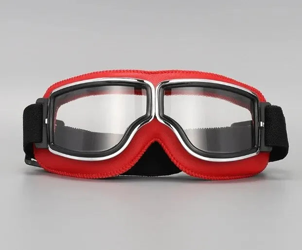 Retro Folding Motorcycle Goggles — Windproof Helmet Glasses