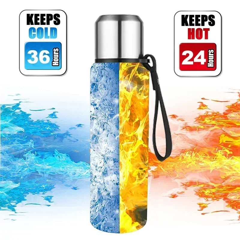 Portable Stainless Steel Thermos Bottle — Large Capacity Vacuum Flask