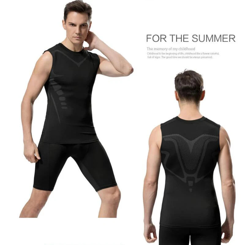 Men’s Quick-Dry Sleeveless Training Tank – “Ice Silk” Cool-Touch