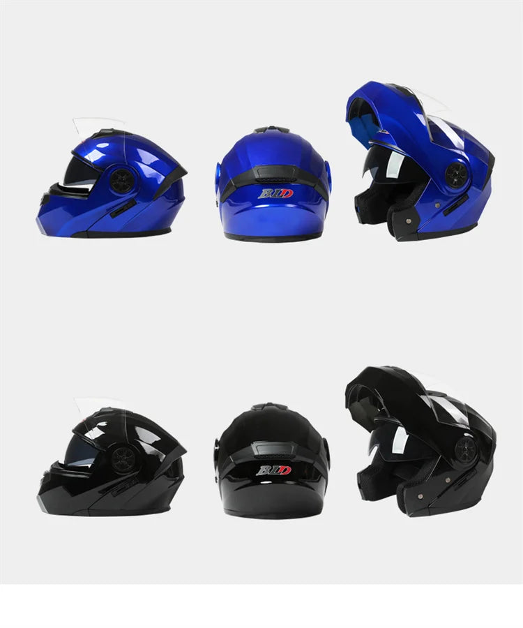 Modular Dual-Visor Motorcycle Helmet – Flip-Up Full Face (Unisex)