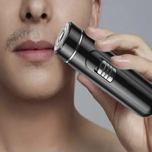 Compact USB Rechargeable Electric Razor – Wet & Dry, One-Button