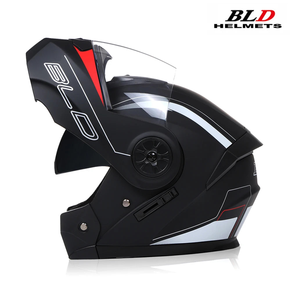 Modular Dual-Visor Motorcycle Helmet – Flip-Up Full Face (Unisex)