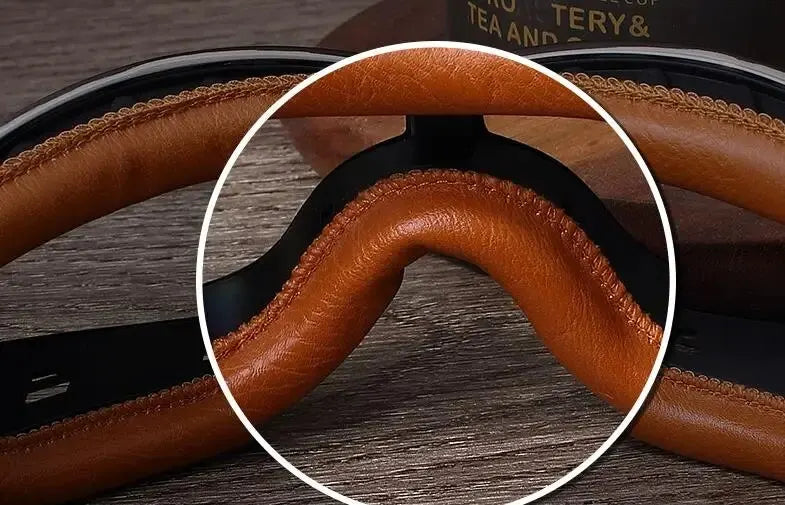 Retro Folding Motorcycle Goggles — Windproof Helmet Glasses