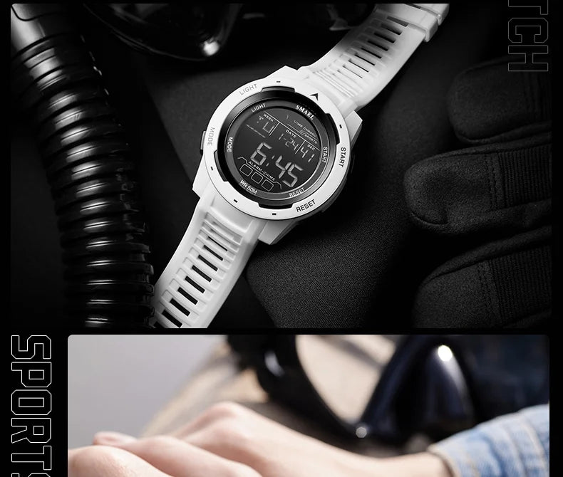 SMAEL 8105 Digital Sports Watch — Waterproof 50 m