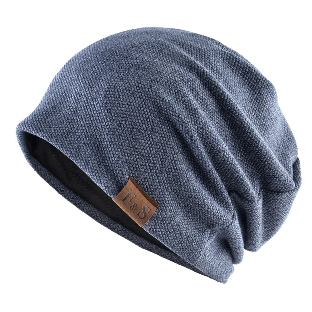 Warm Ribbed Knit Beanie – Unisex Solid Color
