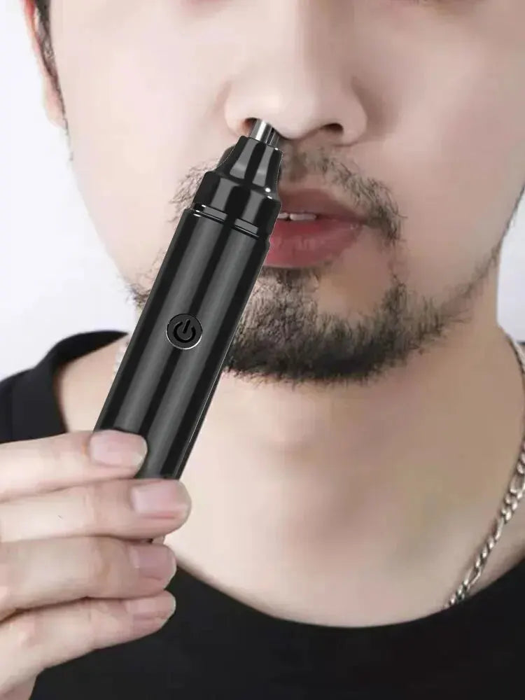 Low-Noise Electric Nose & Ear Hair Trimmer – Unisex High-Torque