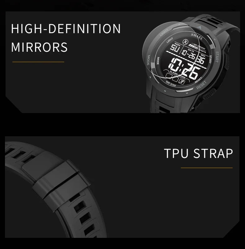 SMAEL 8105 Digital Sports Watch — Waterproof 50 m