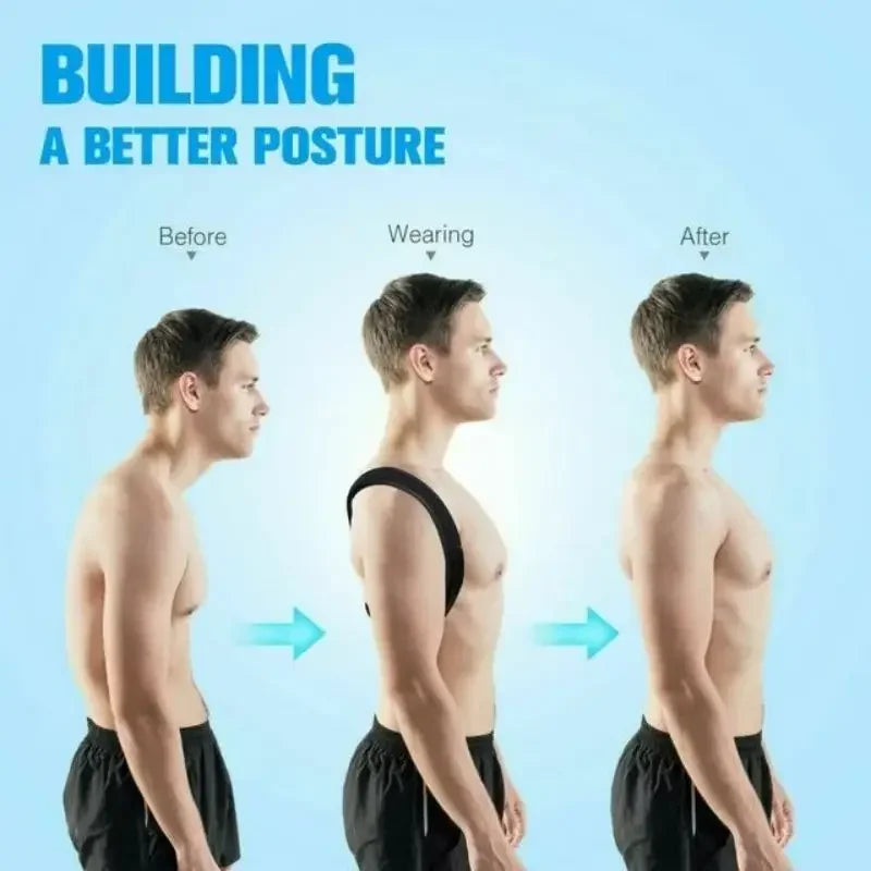 Back Posture Correction Belt – Shoulder & Back Support for Men