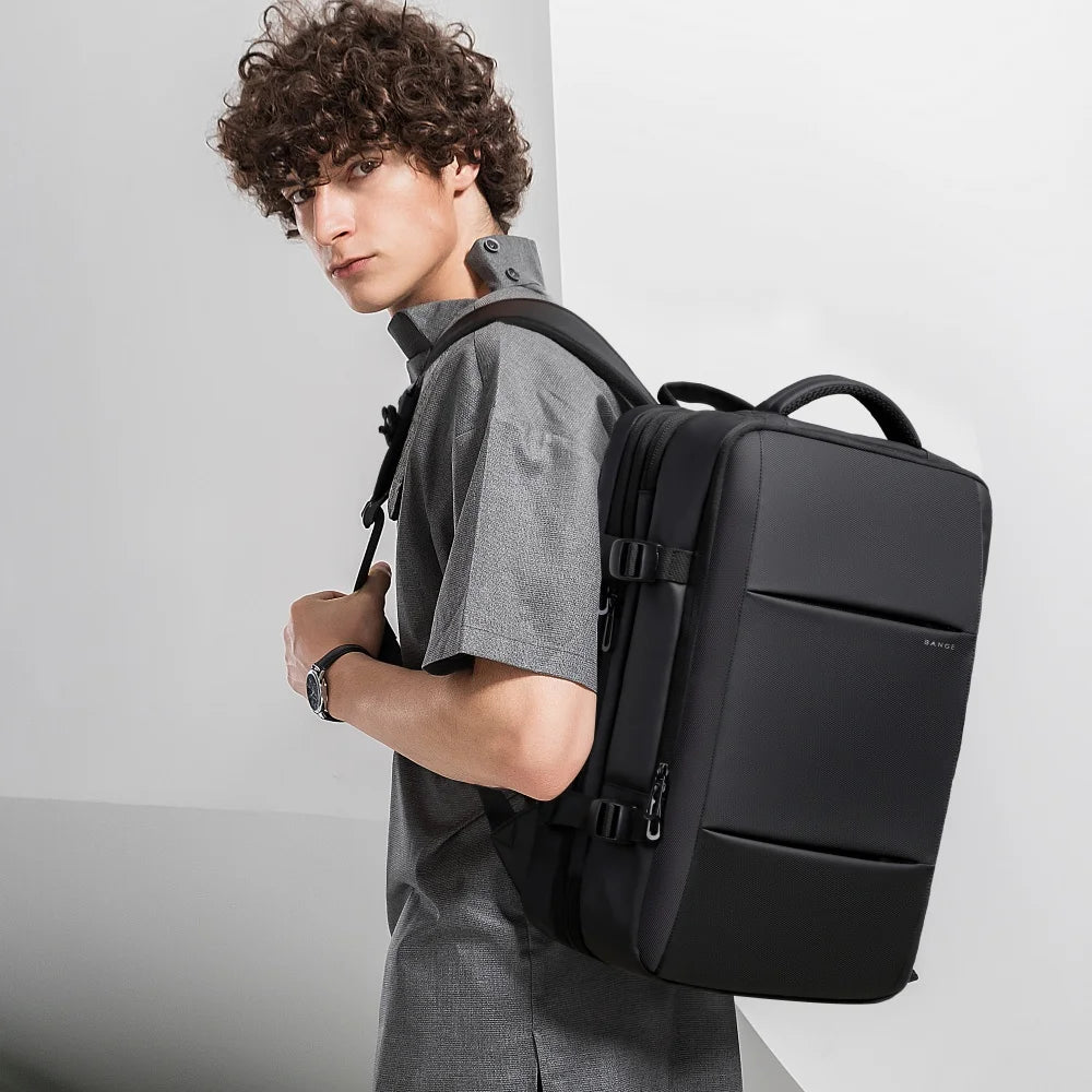 BANGE Expandable Men’s Laptop Backpack — Waterproof 17.3"