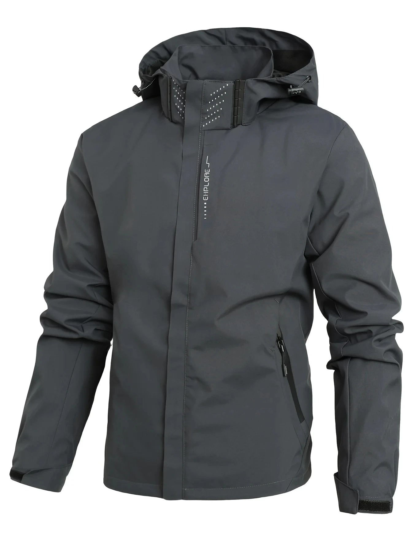 Men’s Lightweight Waterproof Hooded Rain Jacket