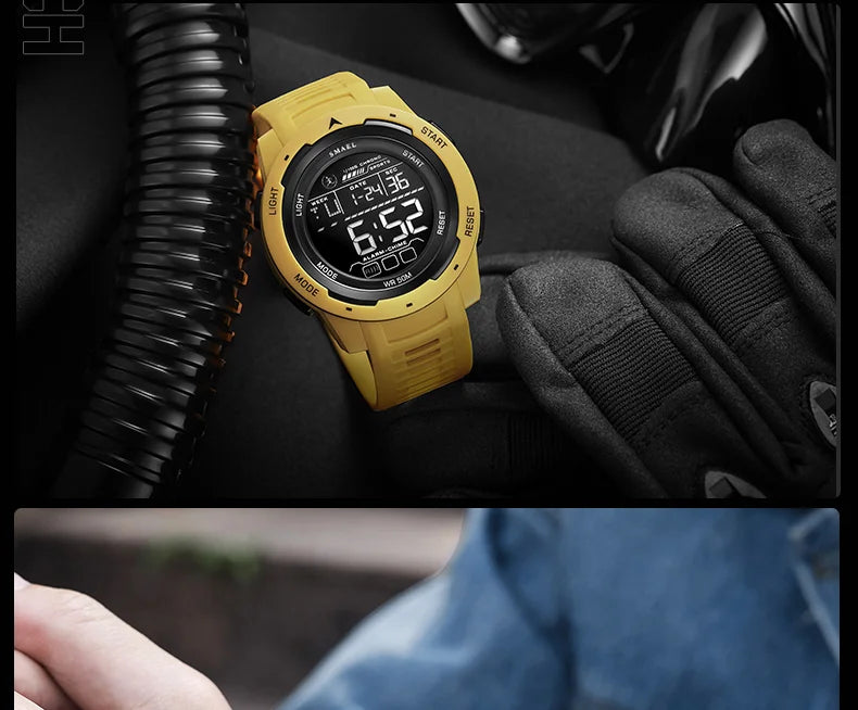 SMAEL 8105 Digital Sports Watch — Waterproof 50 m