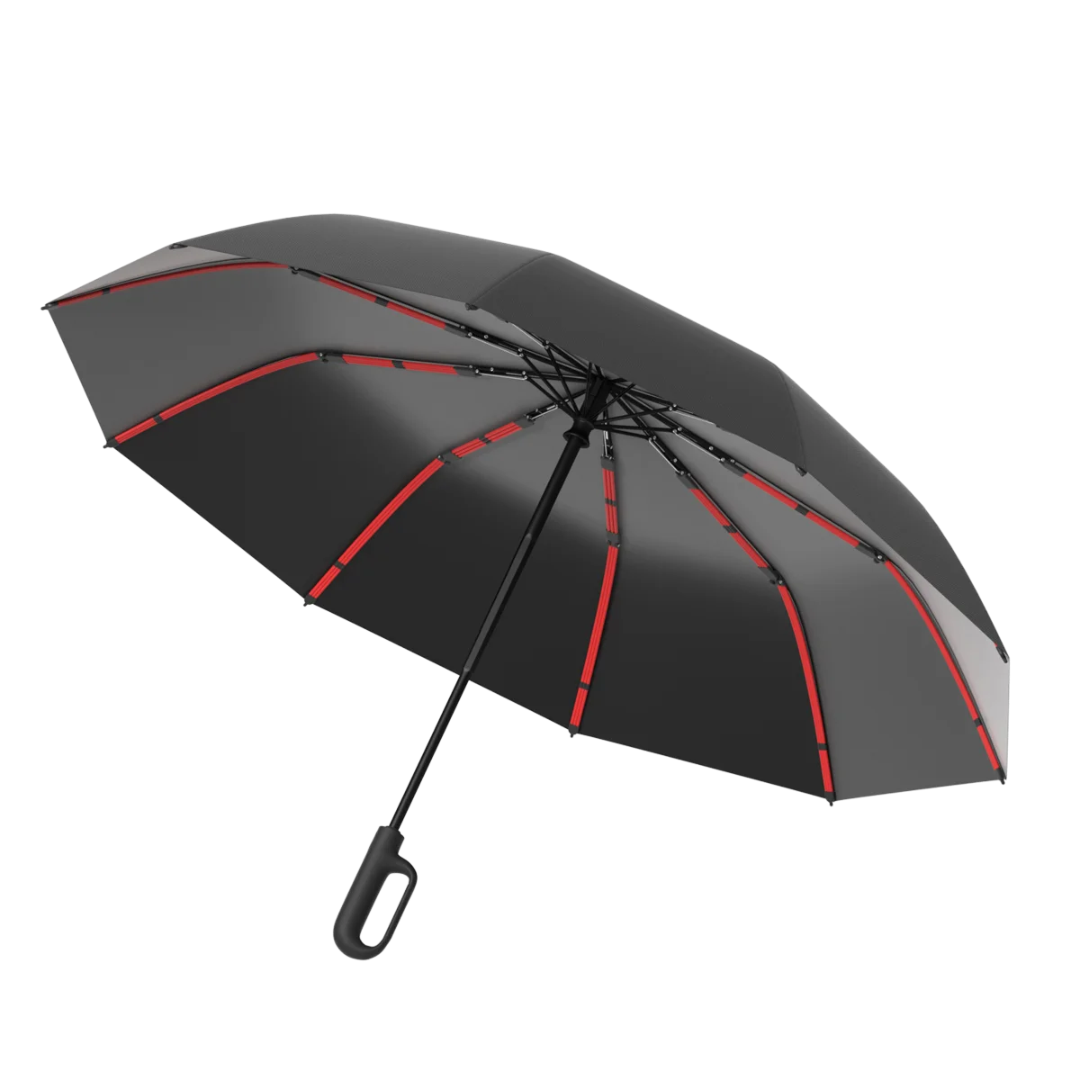 Compact Windproof Automatic Folding Umbrella – Double-Layer, One-Hand Open/Close