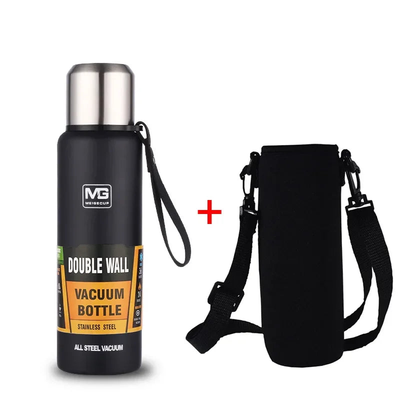 Portable Stainless Steel Thermos Bottle — Large Capacity Vacuum Flask