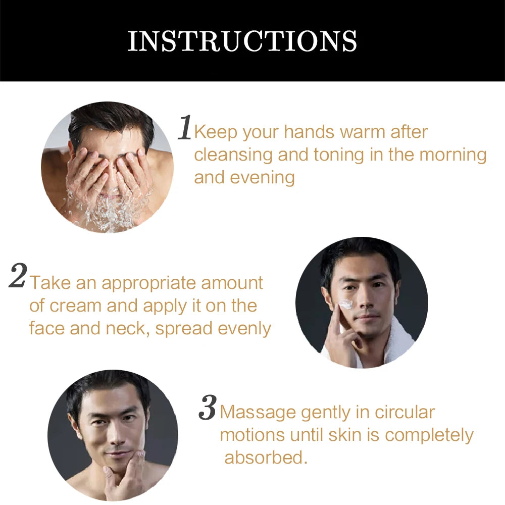 Men's Retinol & Collagen Face Cream – Anti-Wrinkle, Firming & Hydrating Skincare