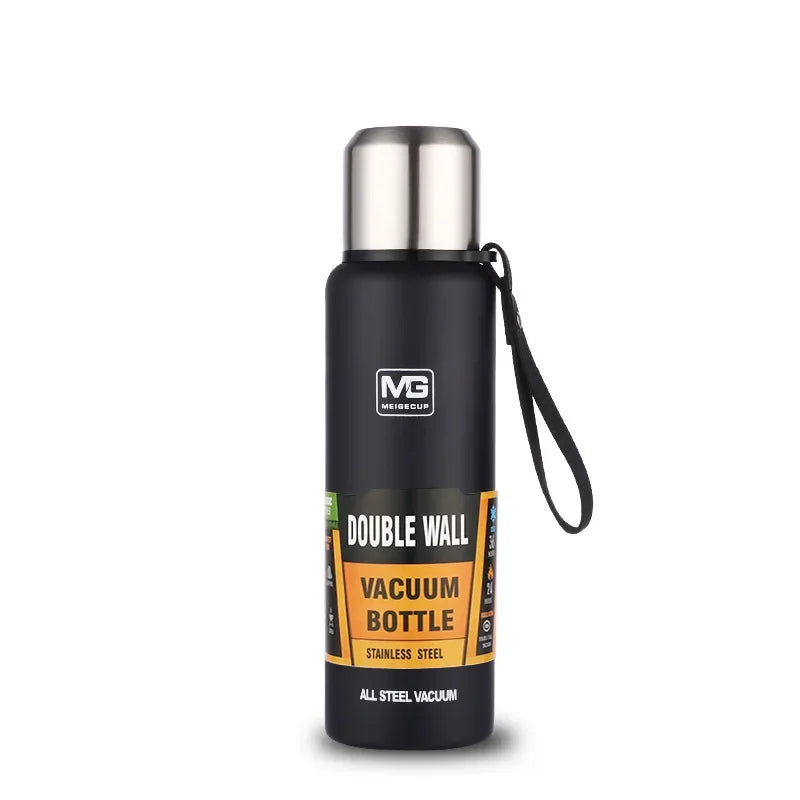 Portable Stainless Steel Thermos Bottle — Large Capacity Vacuum Flask