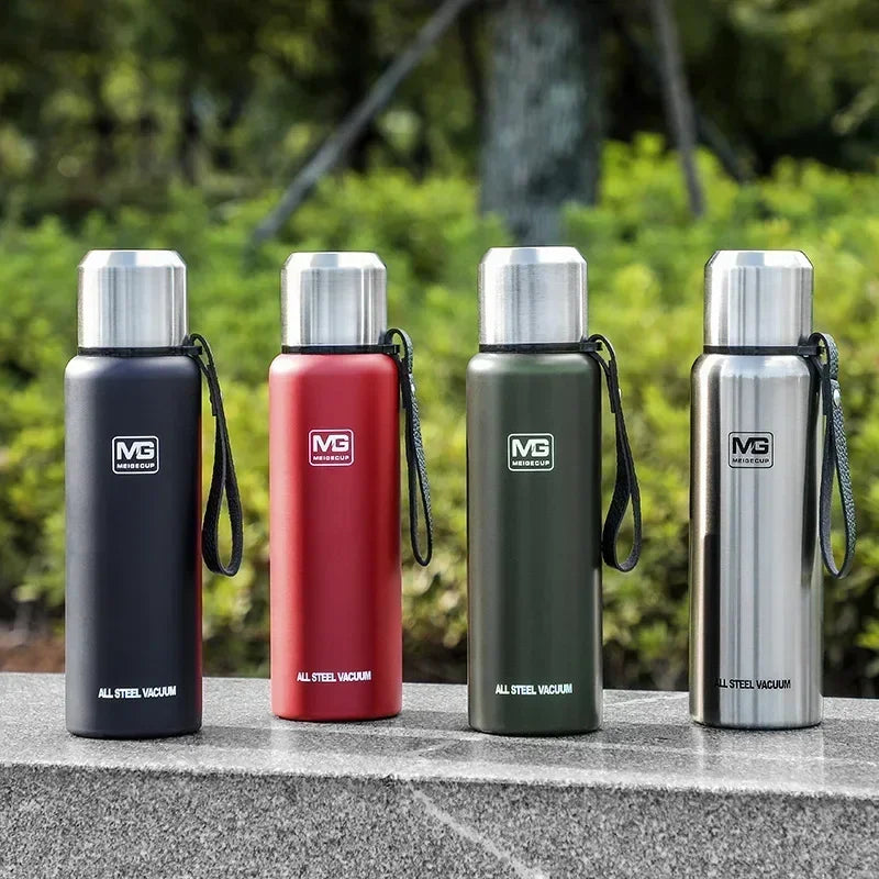 Portable Stainless Steel Thermos Bottle — Large Capacity Vacuum Flask