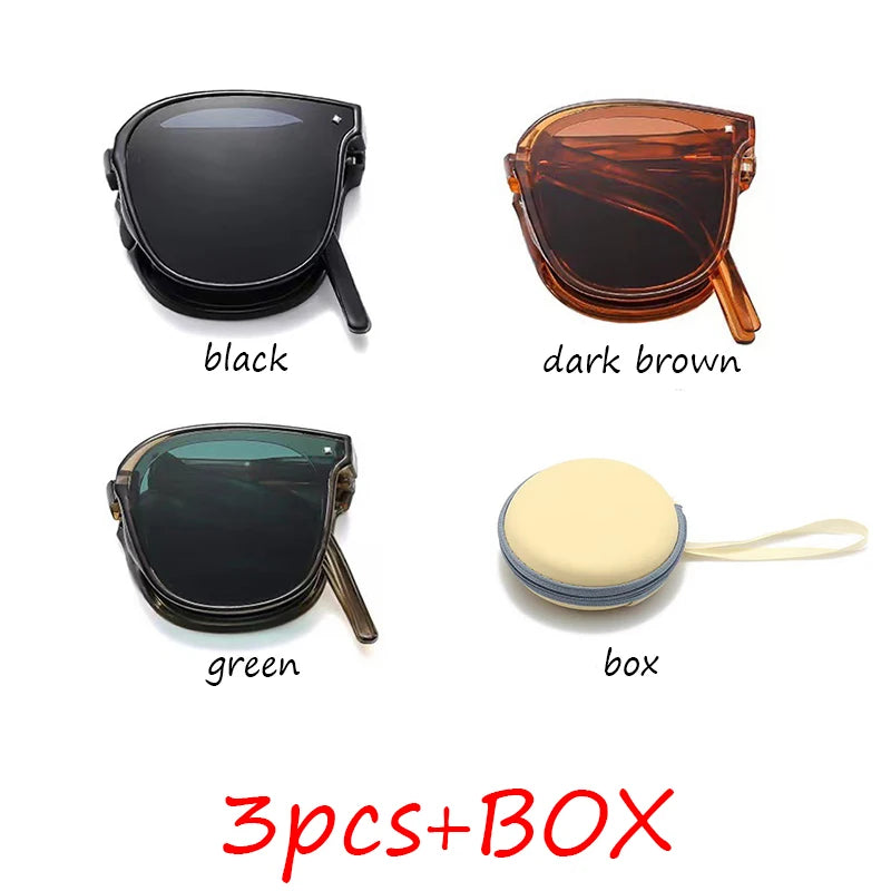 Unisex Folding Sunglasses – UV400 Ultra-Light Portable Shades
