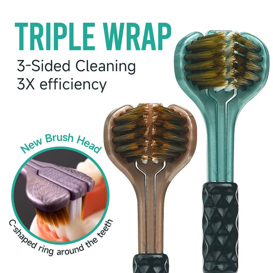 x3D Manual Toothbrush (U-Shape) – Ultra-Soft Silicone Full-Mouth Brush