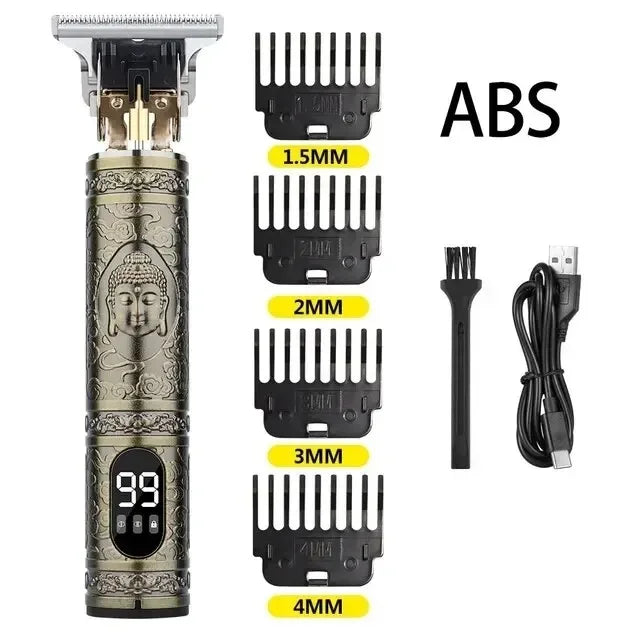 T9 LCD Electric Hair Clipper – Rechargeable Trimmer & Shaver for Men