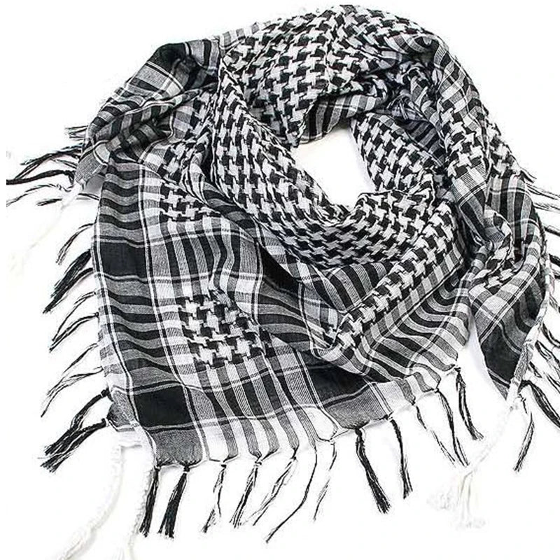 Lightweight Tactical Scarf — Unisex Arab Plaid Head Scarf